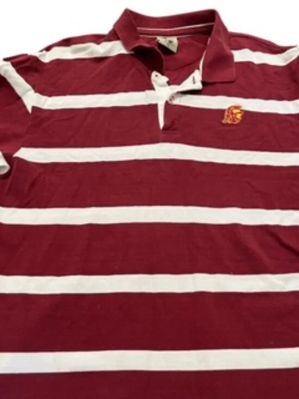 Joe College Authentic USC Trojan Polo Logo Shirt‎ Men’s Size XL